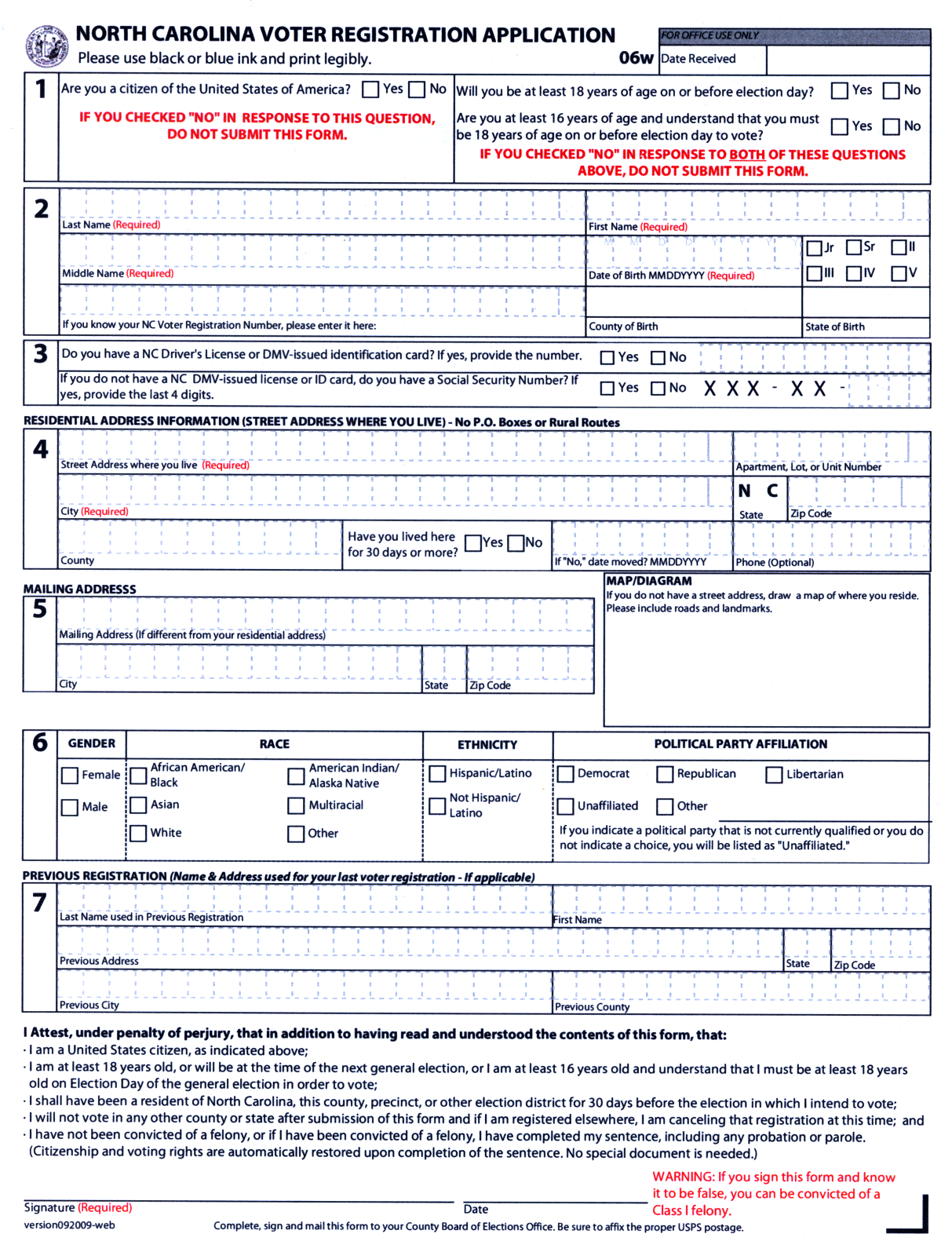 Voter Registration Form PDF · Voter Registration Form GIF