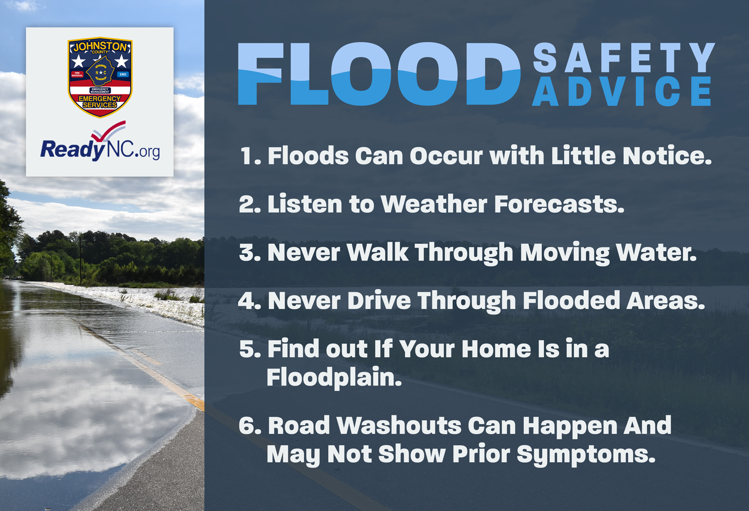 Flood Safety Advice Infographic