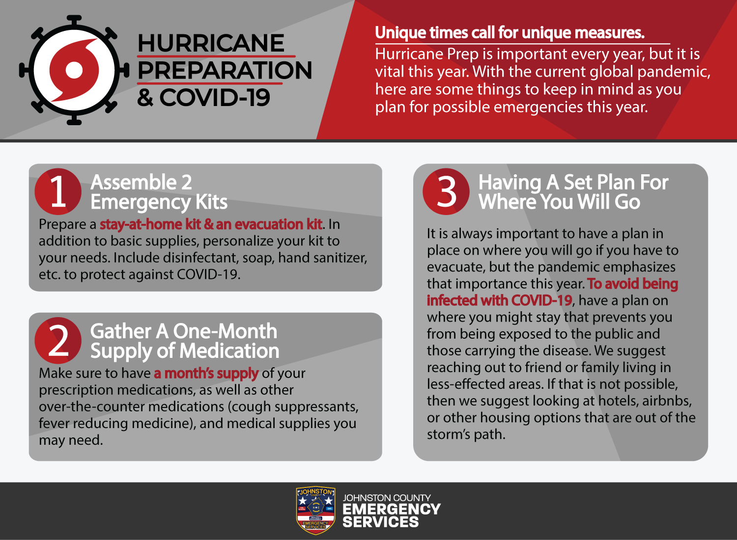 emergency plan for hurricane