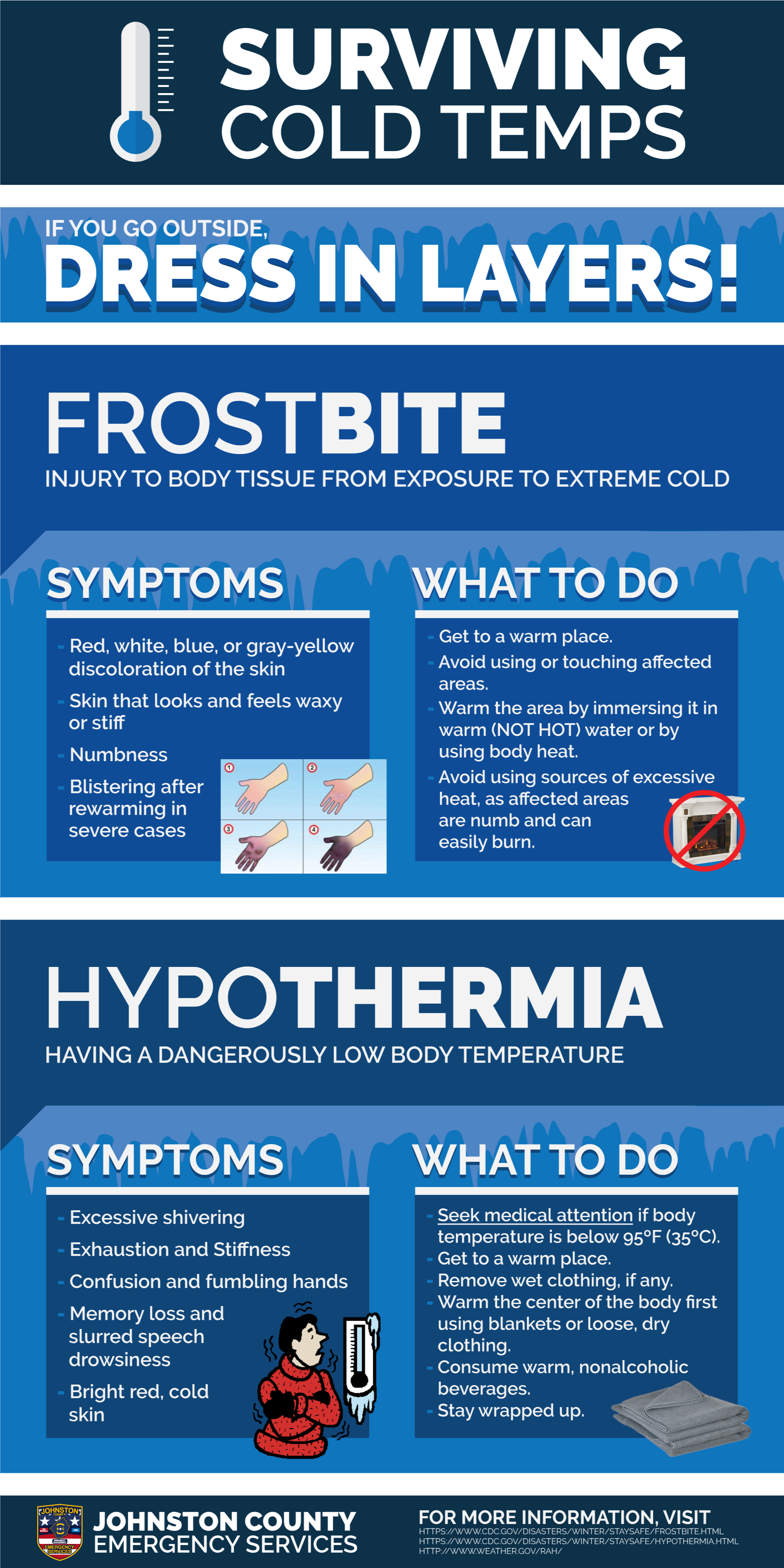 Survive The Cold Infographic