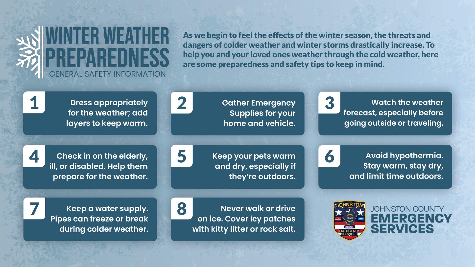 WINTER WEATHER SAFETY TIPS