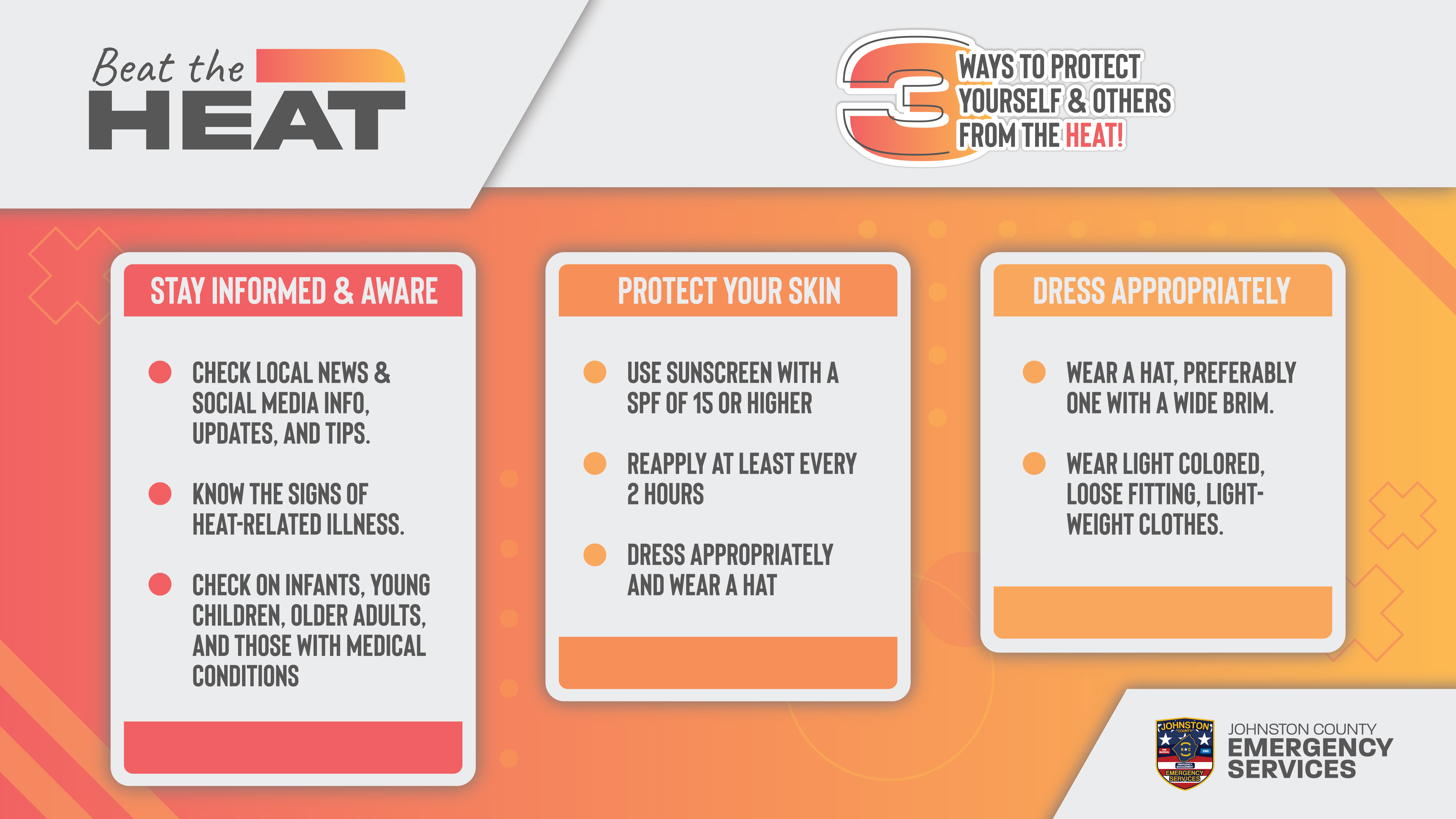 Beat the heat infographic