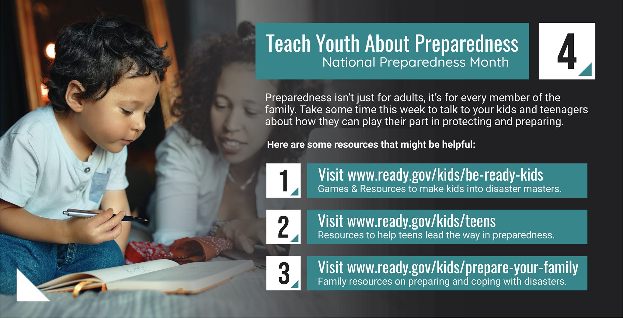 Teach youth about preparedness brochure