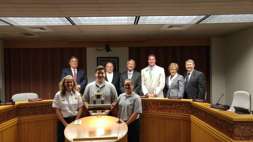 Cadets At Board of Commissioners Meeting in 2015
