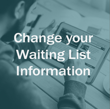 Change your Waiting List Information
