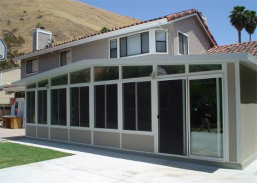 Sunroom on front of home