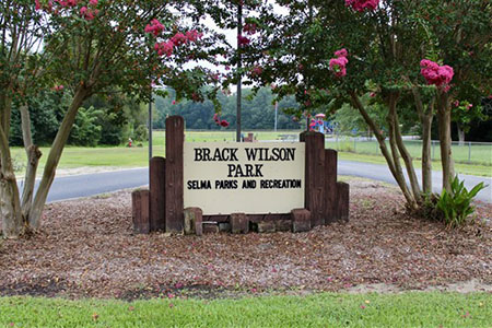 Sign for Brack Wilson Park