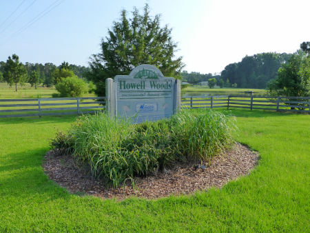 Sign for Howell Woods Environmental Learning Center
