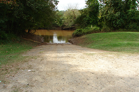 View of the drop-in site at the boat ramp