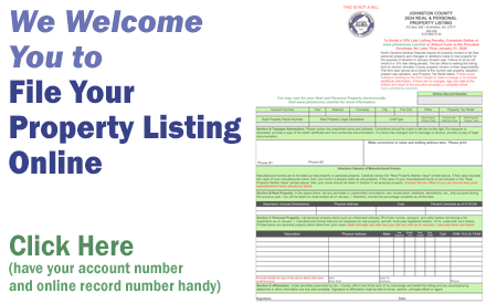 We Welcome You to File Your Property Listing Online