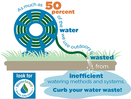 Water waste infographic